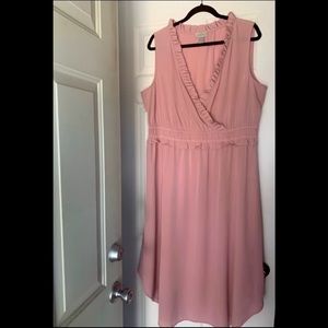 Pretty LOFT Blush Pink Dress XL